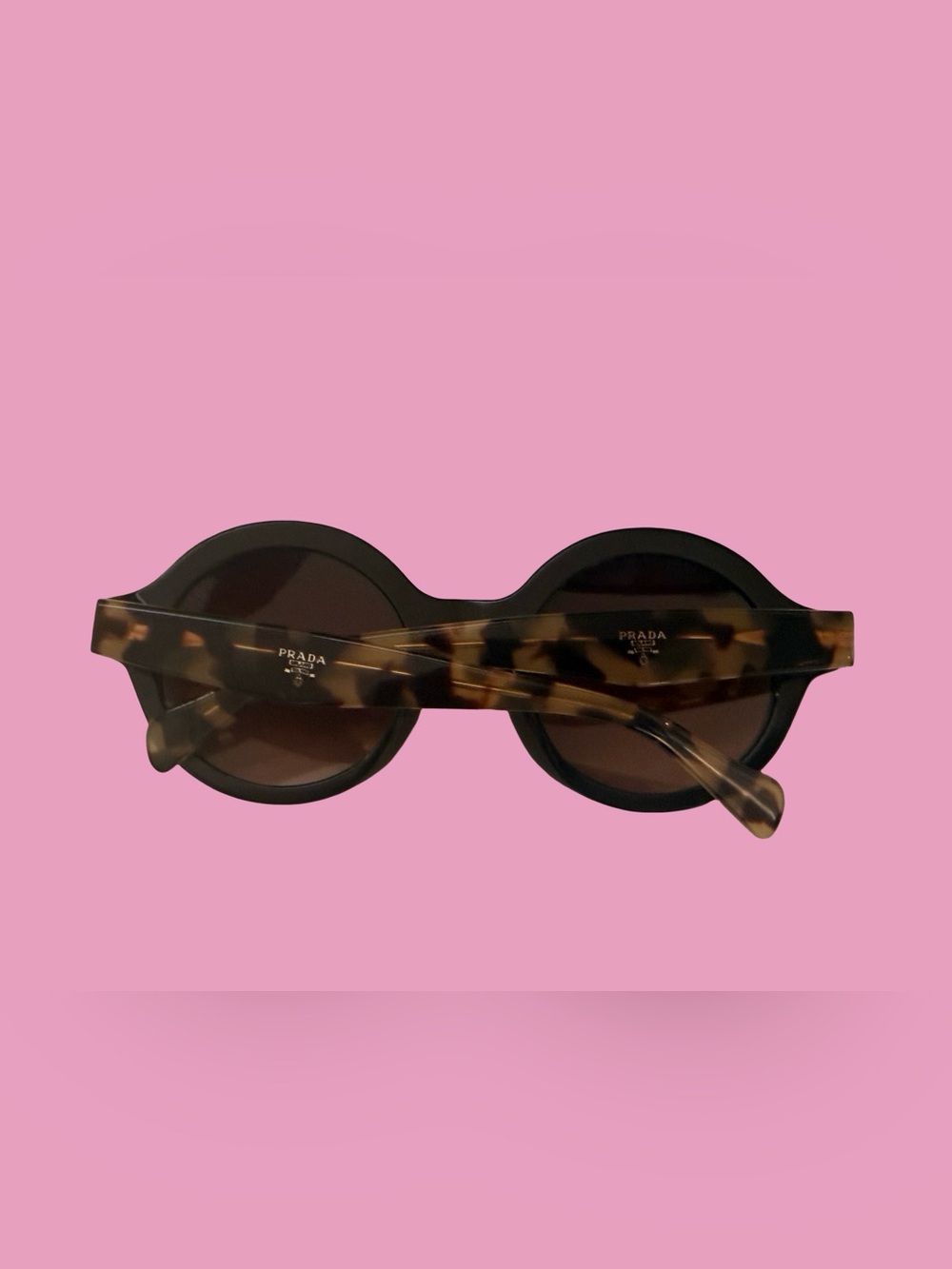 PRADA Men’s Round Black Women's Sunglasses - Unbranded - Picture 3 of 9